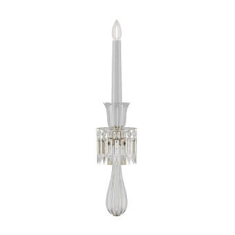 Distinguished Italamp Keplero wall lamp crafted in crystal, glass and metal with a glossy finish illuminates spaces with delicate pendants
