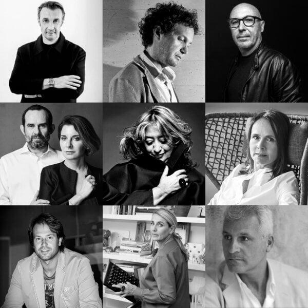 Grid of nine black and white portrait photographs featuring diverse people in varied settings, displaying different ages and expressions.