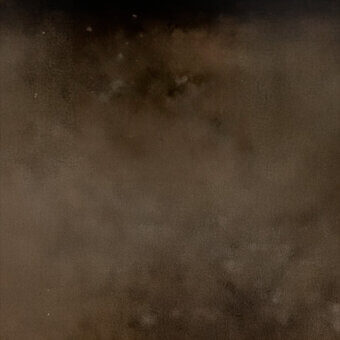 Abstract gradient background, brown tones, mottled texture with granular surface and diffused lighting creating atmospheric depth.