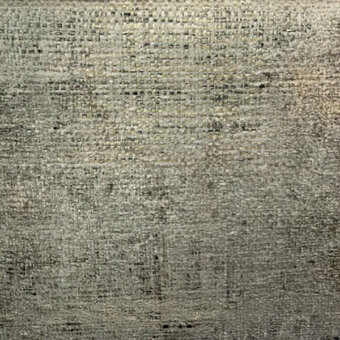 Coarse gray fabric texture with dense, irregular weave and mottled tone; natural fiber showing knots, imperfections, and diffused lighting.