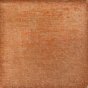 Woven orange fabric texture displays a gradient from deep to muted tones, with a dense, regular weave and matte, granular surface.