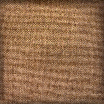 Coarse fabric texture, warm brown tones, dense regular weave with horizontal and vertical threads creating a grid pattern, matte finish.