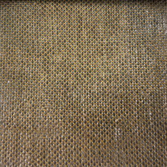Woven fabric texture, warm gold and brown tones, dense grid pattern with matte finish; sample labeled “co1006 col. 35” on gray background.