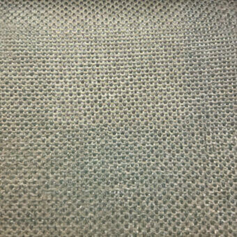 Textile sample, gray and beige, with a dense grid pattern of raised knots and a coarse natural fiber weave; label reads "co1006 col. 40."