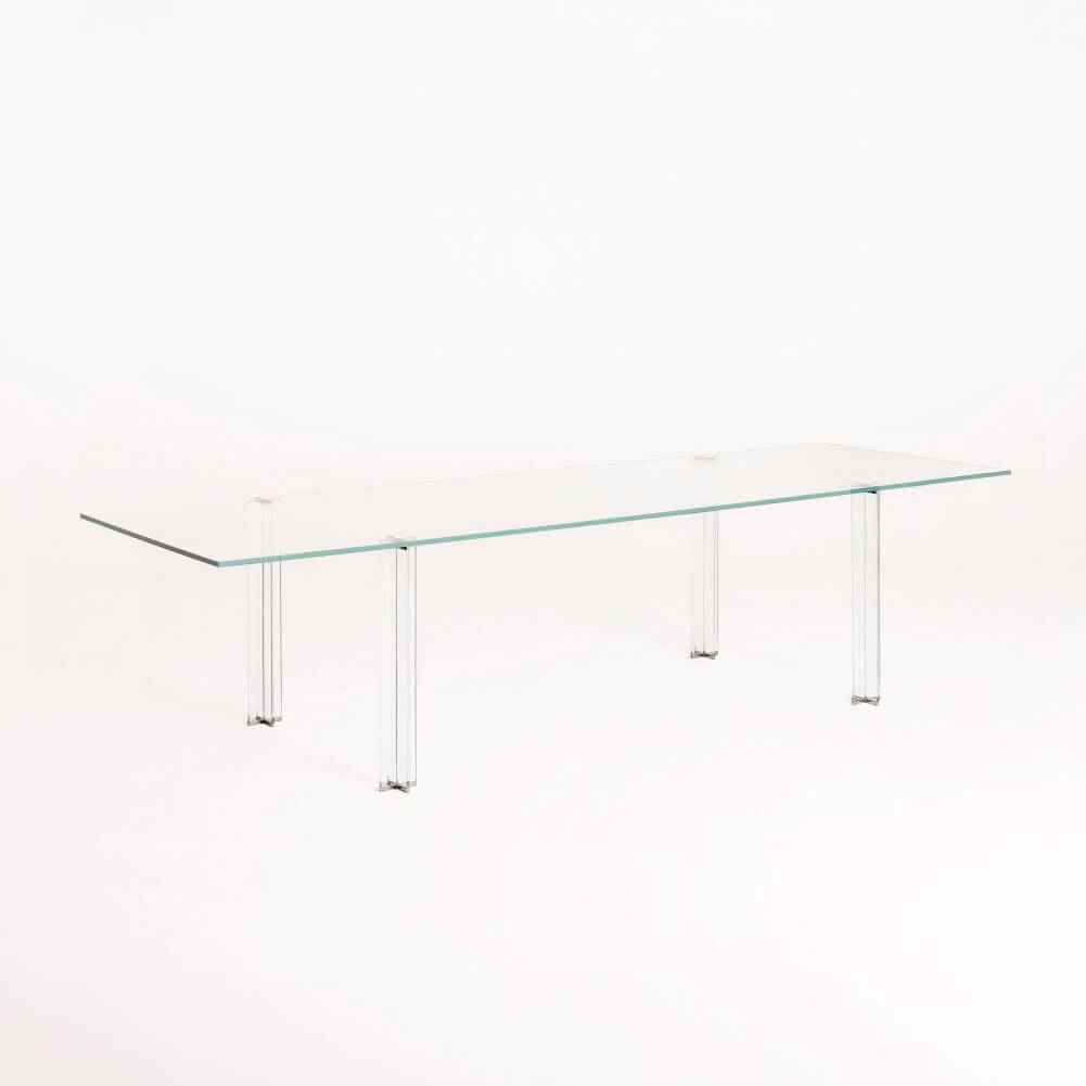 X-T Rectangular Table by Glas Italia | Cassoni