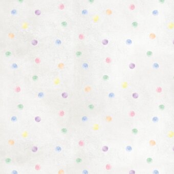 Distinguished Adriani e Rossi Kids Balls wallpaper with pastel polka dots and soft white fiberglass material finish