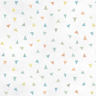Superior Adriani e Rossi Kids Triangles wallpaper with colorful geometric shapes and soft-touch finish
