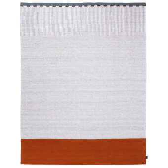 Distinguished Amini Khilim rug crafted from pure wool in India with geometric composition and a refined natural finish