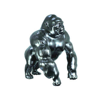 Gorilla - Chrome Sculpture