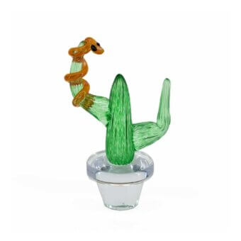 Cactus with Snake Murano Sculpture