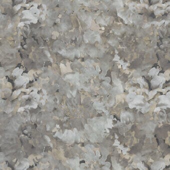 Superior LondonArt 404 Name Not Found wallpaper with painterly abstract botanical design in muted grays and beiges simulating weathered texture