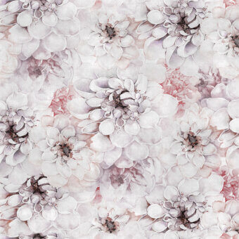 Superior LondonArt Distant Moment wallpaper with delicate floral pattern in pale off-white, soft grey, and blush pink hues