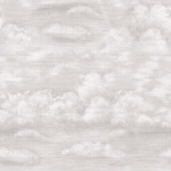 Elegant LondonArt Nelle Nuvole wallpaper in whites and light grays with a painterly softness and matte finish