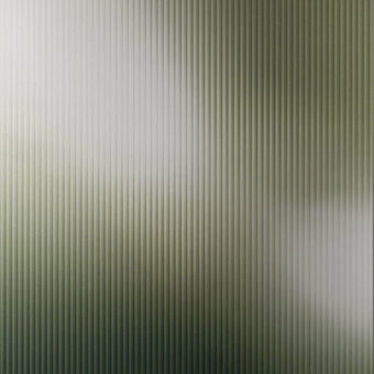 Luxury LondonArt Shaded Mirror Wallpaper crafted with mirrored composite aluminum exhibiting a gradient of grayish-green tones and glossy finish