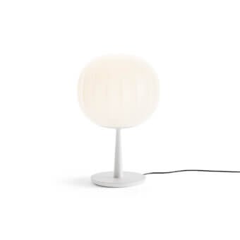 Superior Luceplan Lita table lamp with opaline blown-glass diffuser and white-painted aluminum base