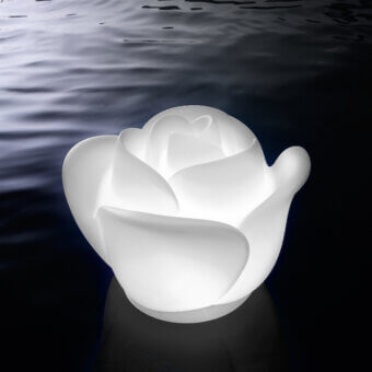 Superior MY YOUR Baby Love Floating Pool Lamp lamp with translucent Poleasy® lampshade and durable aluminum stem emitting white glow