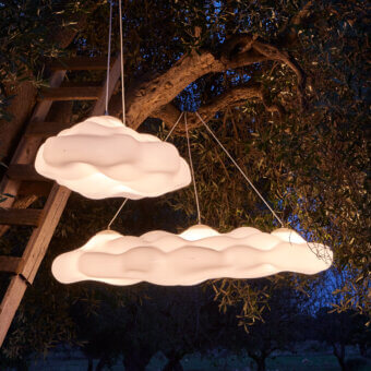 Exceptional MY YOUR Nefos suspension lamp crafted in durable Poleasy with a warm white matte glow