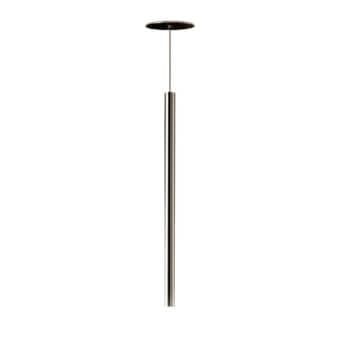 Exceptional Nemo Lighting Canna Nuda Metallo suspension lamp crafted in metallic silver with a polished finish
