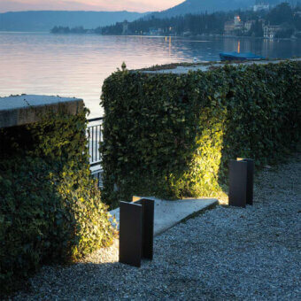 Distinguished Nemo Lighting Mais Plus Que Cela Je Ne Peux Pas floor lamp in steel with dark gray finish and architectural geometry