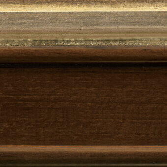 2N34-Antiqued walnut 30 gloss + 4A11-Platinum leaf