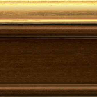 2N34-Antiqued walnut 60 gloss + 4O02-Patinated gold leaf