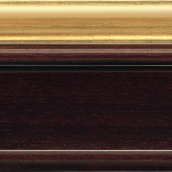 2W01-Wenge 60 gloss + 4O01-Gold leaf