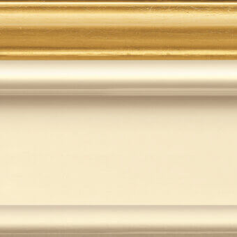 4L32-Light ivory 100 gloss + 4O02-Patinated gold leaf