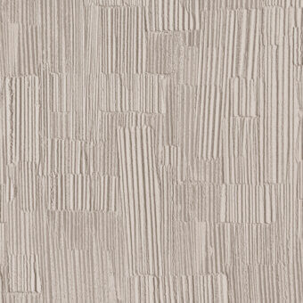 Innovative Wall&Decò Engraving wallpaper delivers a fabric-effect surface in neutral beige, presenting a rhythmic geometric pattern on organic bio-vinyl