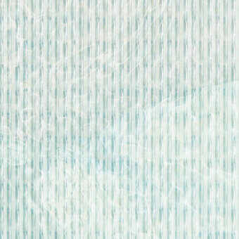 Distinctive Wall&Decò Reedscape wallpaper with fine vertical lines and subtle shading in pale aqua hues with a matte finish