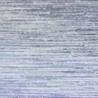 Superior Wall&Decò Riverberi wallpaper with subtle texture in muted gray, pale blue and lavender hues with water-based resin finish