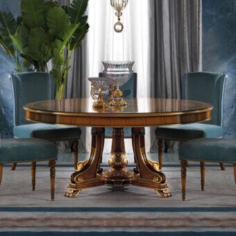 Distinguished Zanaboni T/5140-180 table crafted in warm brown citronnier wood with elegant ebony detailing and glossy finish
