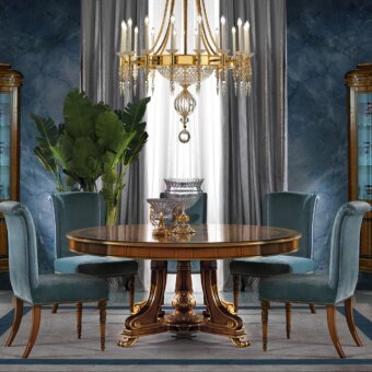 Luxury Zanaboni T/5140-180 table crafted in warm brown citronnier wood and ebony with a glossy finish