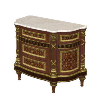 French Marquetry Nightstand