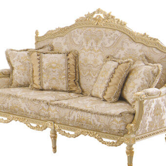 Ivory pattern damask fabric