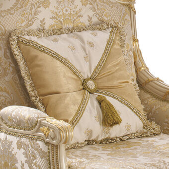 Ivory pattern damask fabric