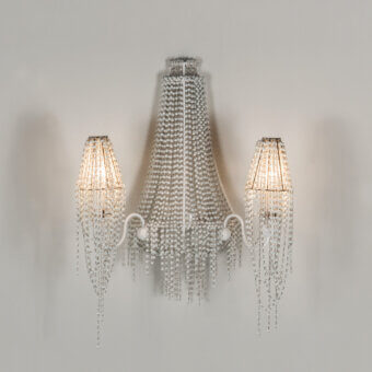 Burlesque Crystal Cascade Wall Lamp