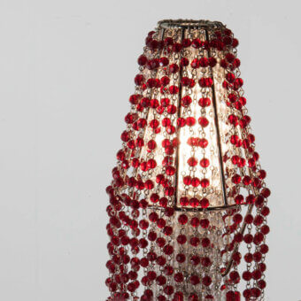Burlesque Crystal Cascade Wall Lamp