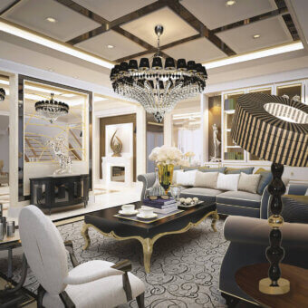 Exceptional Patrizia Garganti Ophelia chandelier crafted in Italy with crystal prisms and lozenges for a radiant effect