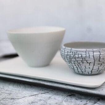 Distinguished Rina Menardi Vassoi Quadrati centerpiece tray crafted in matte white ceramic with a smooth finish for refined display