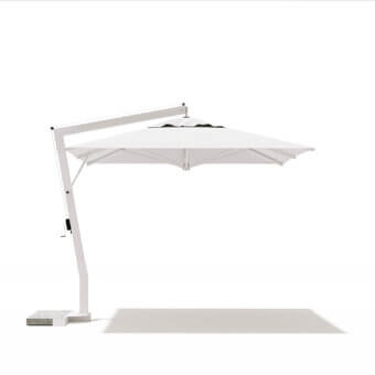 Distinguished Atmosphera Ditex Umbrella parasol with durable acrylic canopy and sleek matte white aluminum frame