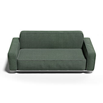 Distinguished Atmosphera Laguna sofa with textured textile upholstery and a muted medium-green hue offering a minimalist aesthetic