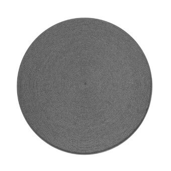Lavish Atmosphera Michelangelo rug circular in medium gray polyester and polypropylene with matte finish