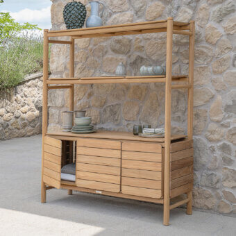 Distinguished Atmosphera Panama cabinet crafted in medium-brown timber with visible grain and a satin finish for secure storage