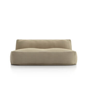 Exceptional Atmosphera Soft sofa with uniquely comfortable construction built in textured warm beige textile