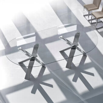 Twin Resort Dining Table - Glass Top