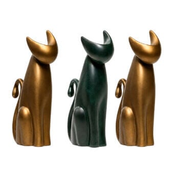 3 The Cat Pack - Unicolor Sculptures