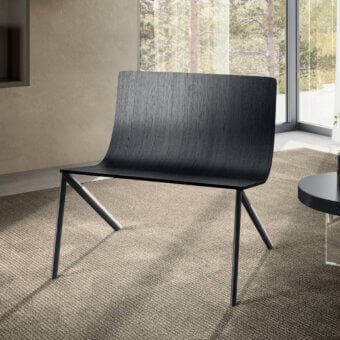 Mezz’aria Lounge Chair - Wooden Seat