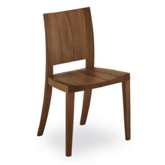 Luxury Riva 1920 Pimpinella Wood Chair with solid timber, smooth satin‑matte finish highlighting natural grain and tapered legs