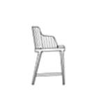 MAGDA STOOL B64 - With armrests