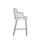MAGDA STOOL B75 - With armrests